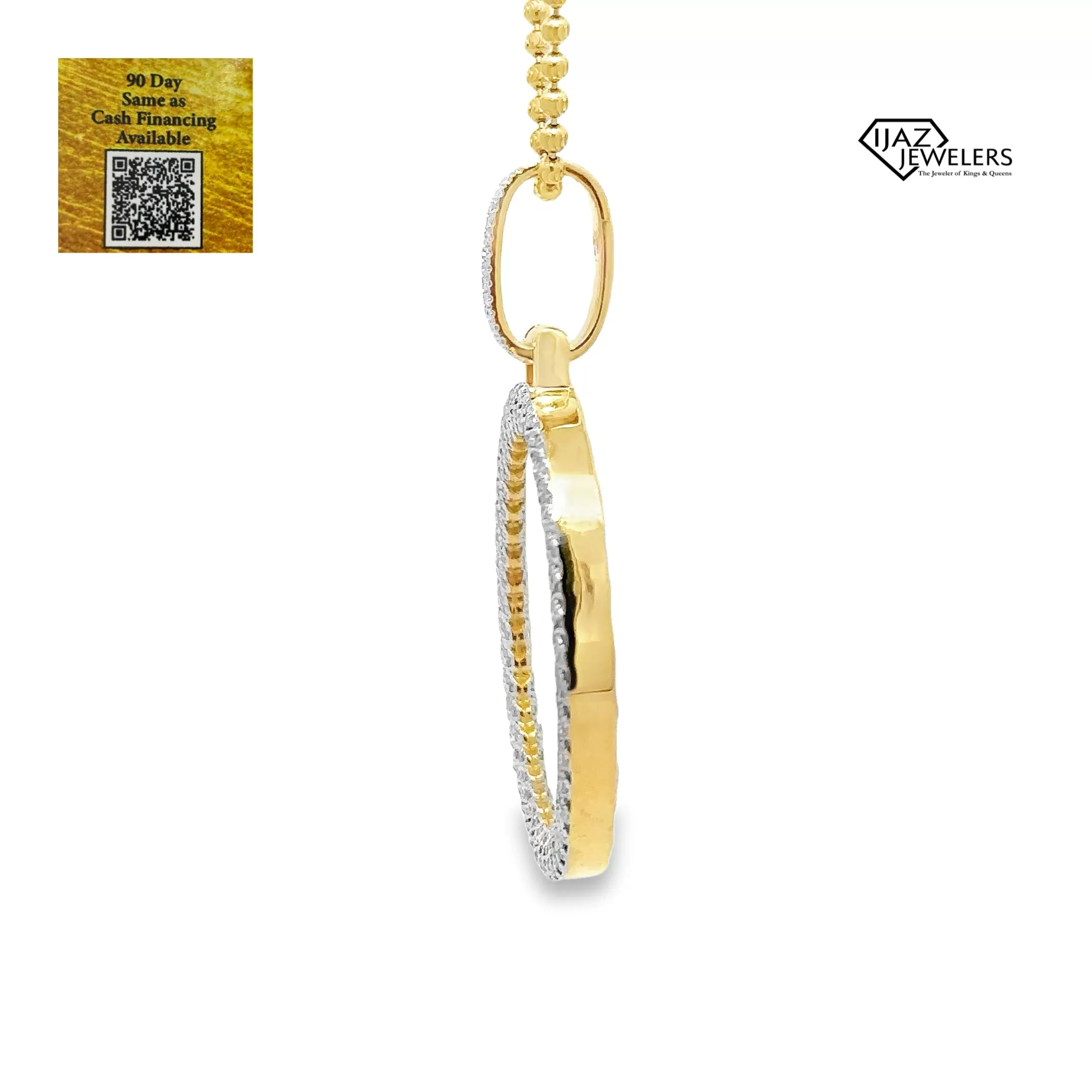 10K Gold 0.66 CTW Diamond Picture Charm