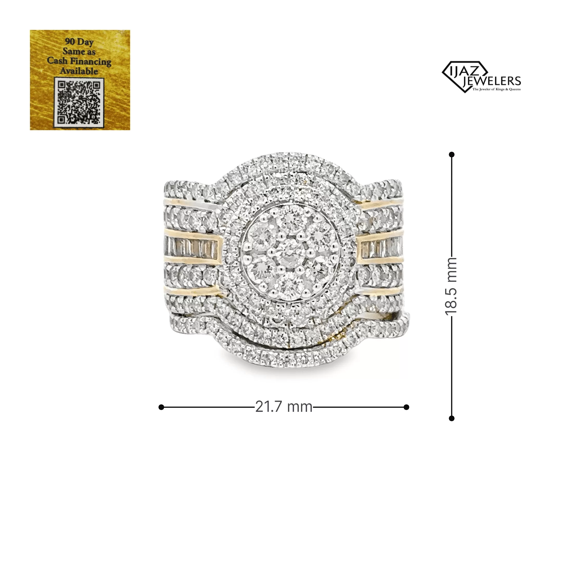 10K Gold 2.73 CTW Diamond Ladies Wedding Set