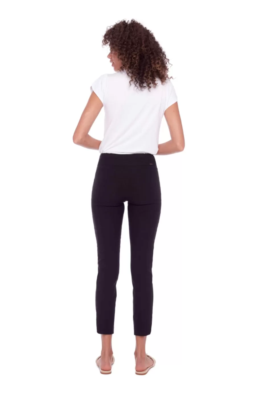 65027A Black Slim Ankle Pant