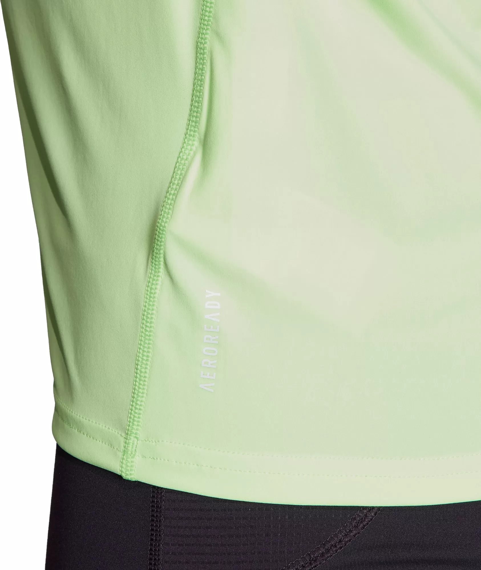 adidas Adizero Essentials Short Sleeve Mens Running Top - Green