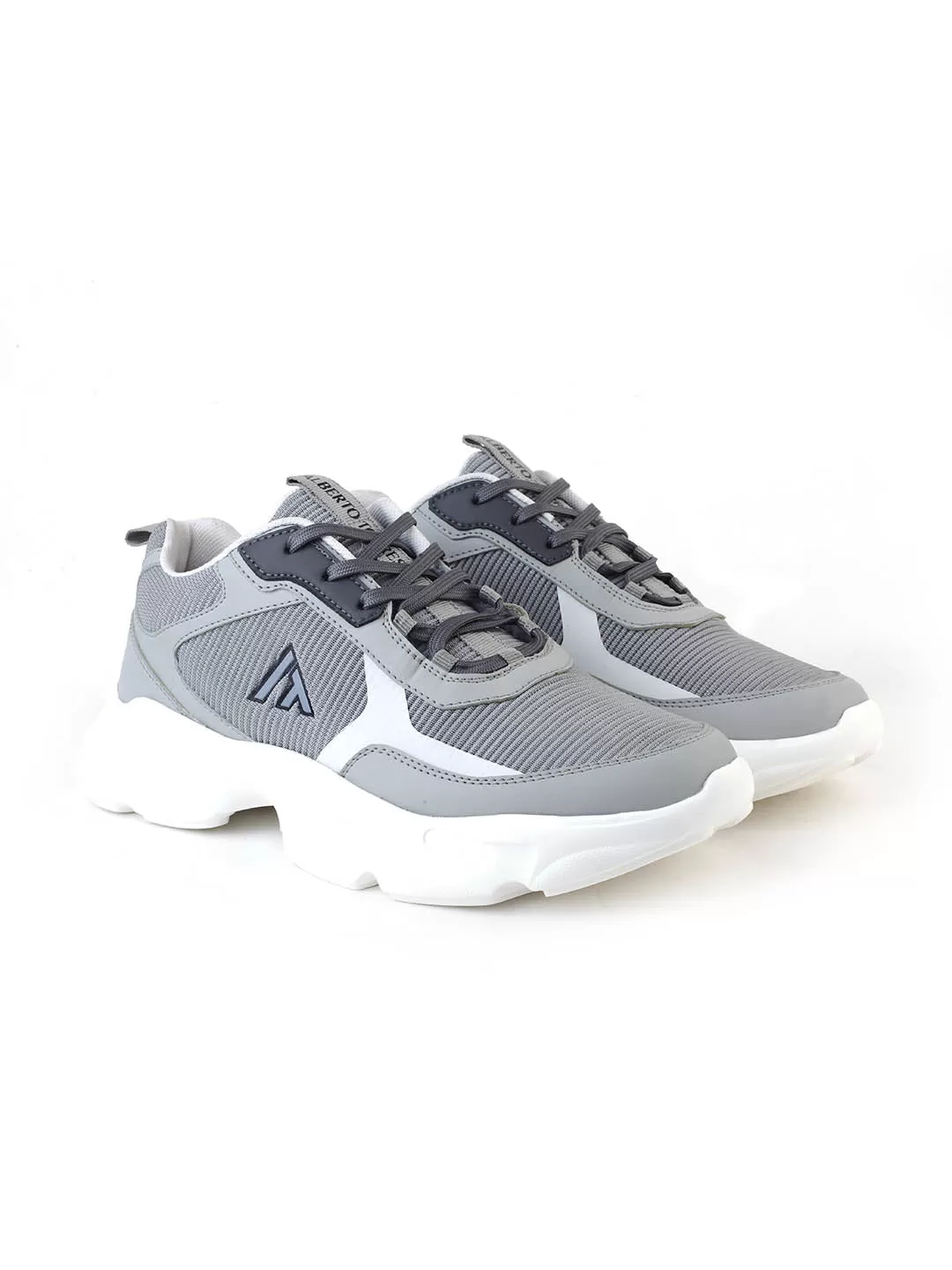 Alberto Torresi Grey Laceup Sports Shoes