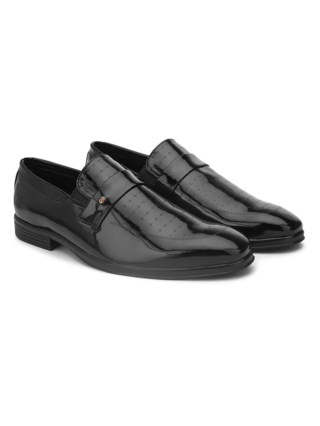 Alberto Torresi Synthetic Black Formal Shoe For Men