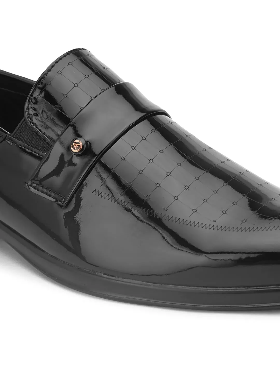 Alberto Torresi Synthetic Black Formal Shoe For Men