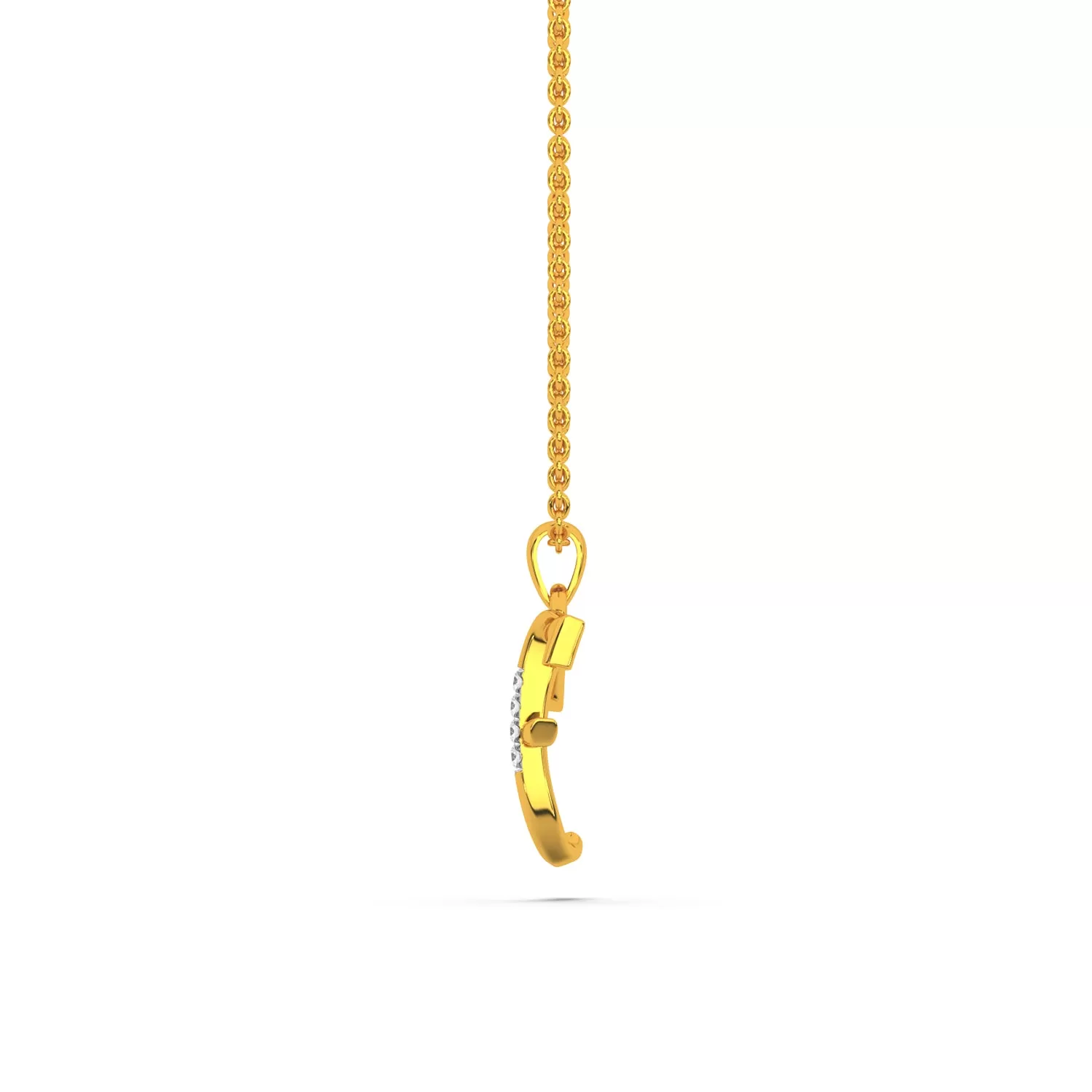 Alphabet F  Unisex Pendant