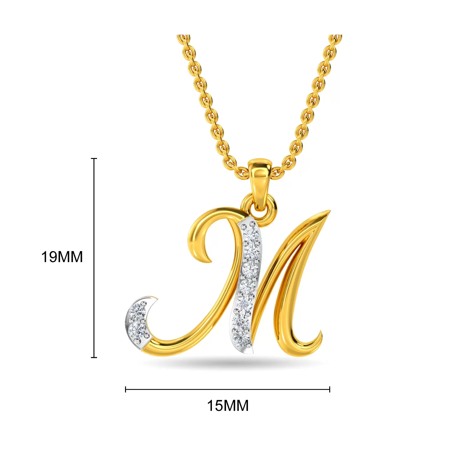 Alphabet M Pendant