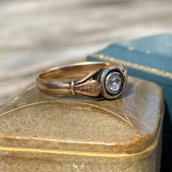 Antique Rose Cut Diamond Ring