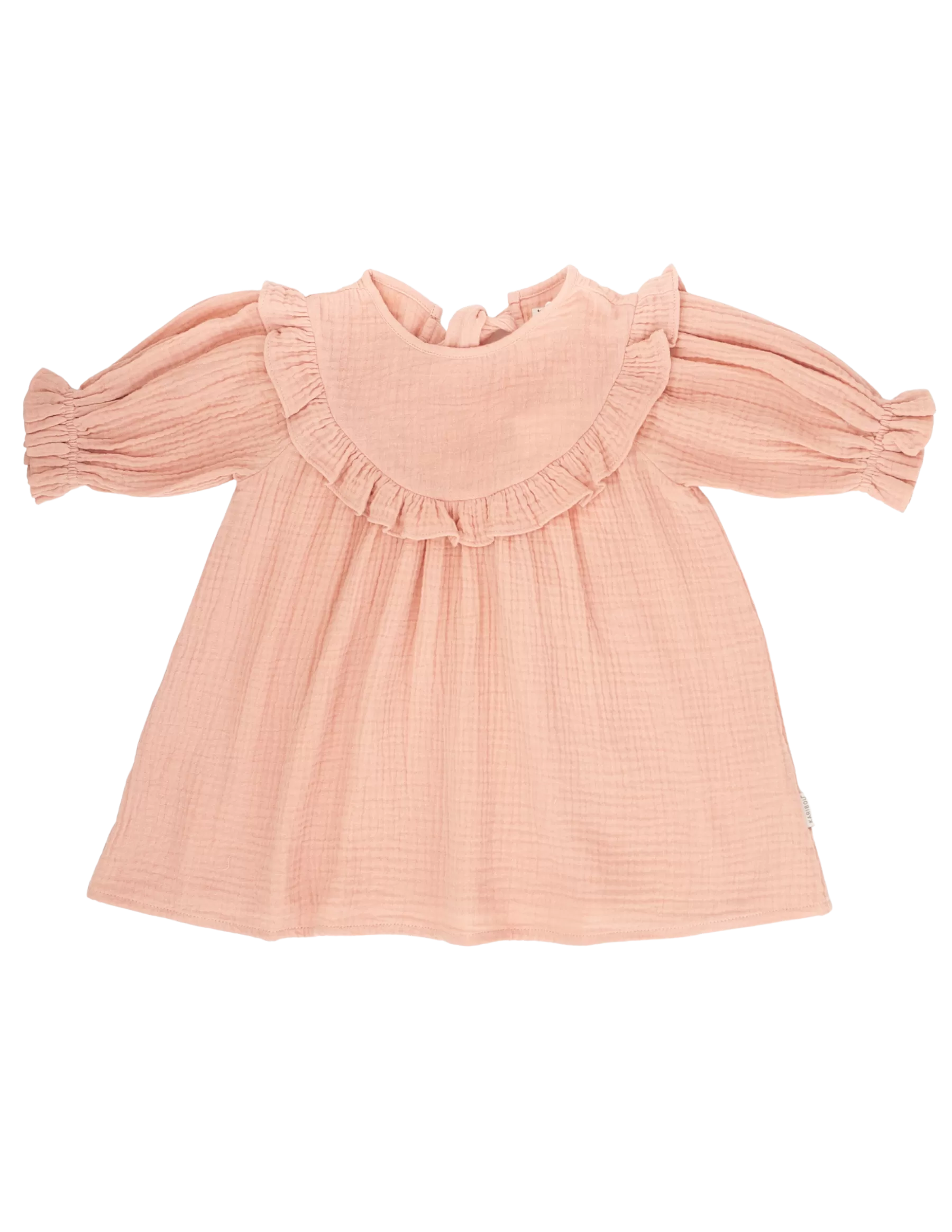 Aroha Muslin Dress - Peach