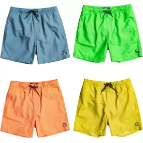 Billabong Kids All Day Layback Swim Swimming Surf Trunks Shorts