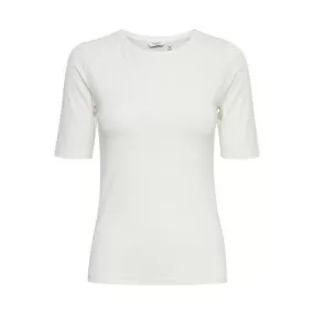 b.young women's t-shirt short sleeve Pamila 20806528 80115 milk white