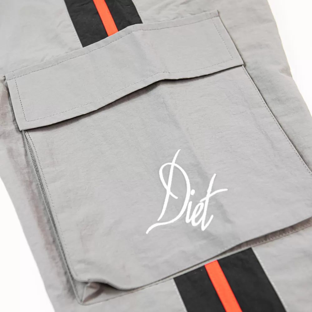 Cargo Track Pants (Grey/Red)