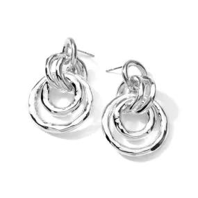 Classico Medium Jet Set Earrings in Sterling Silver