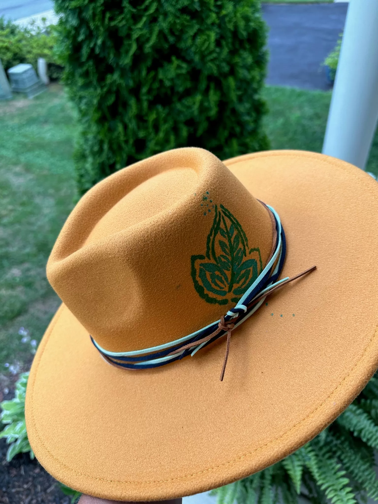 Custom Hat - Mustard Leaf