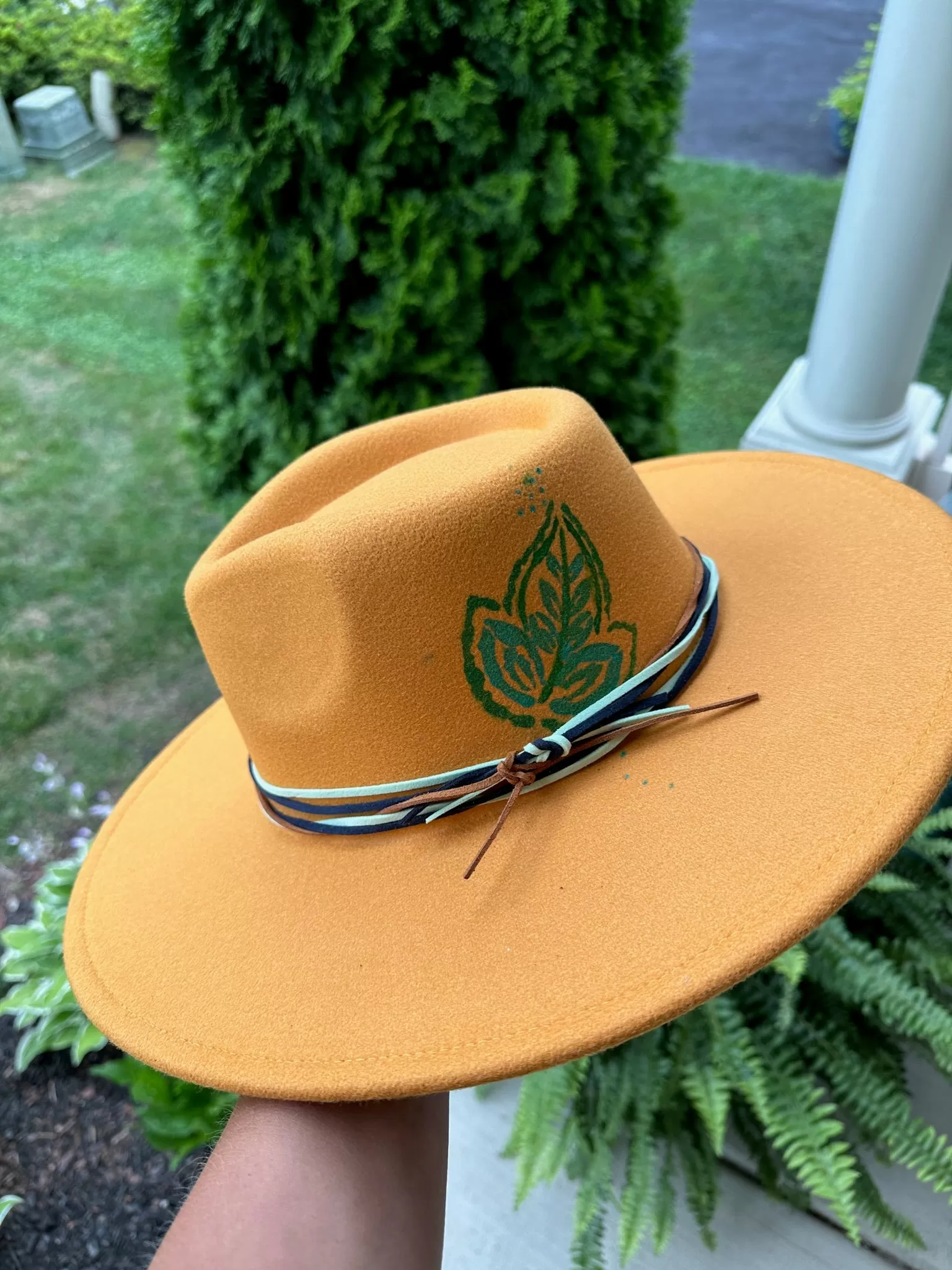 Custom Hat - Mustard Leaf