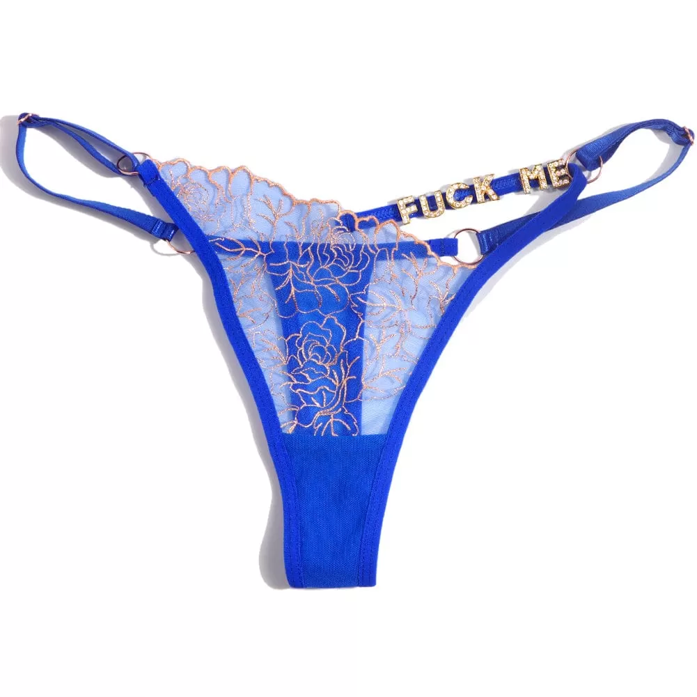 Custom Name Panties Hollow Out Lace Thong Personalized Women Sexy G Strings Panties Lingerie Underwear Intimates Girls Gift(DHL is not supported)