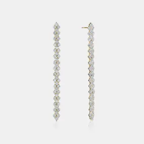 Dangling Diamond Trio Earrings