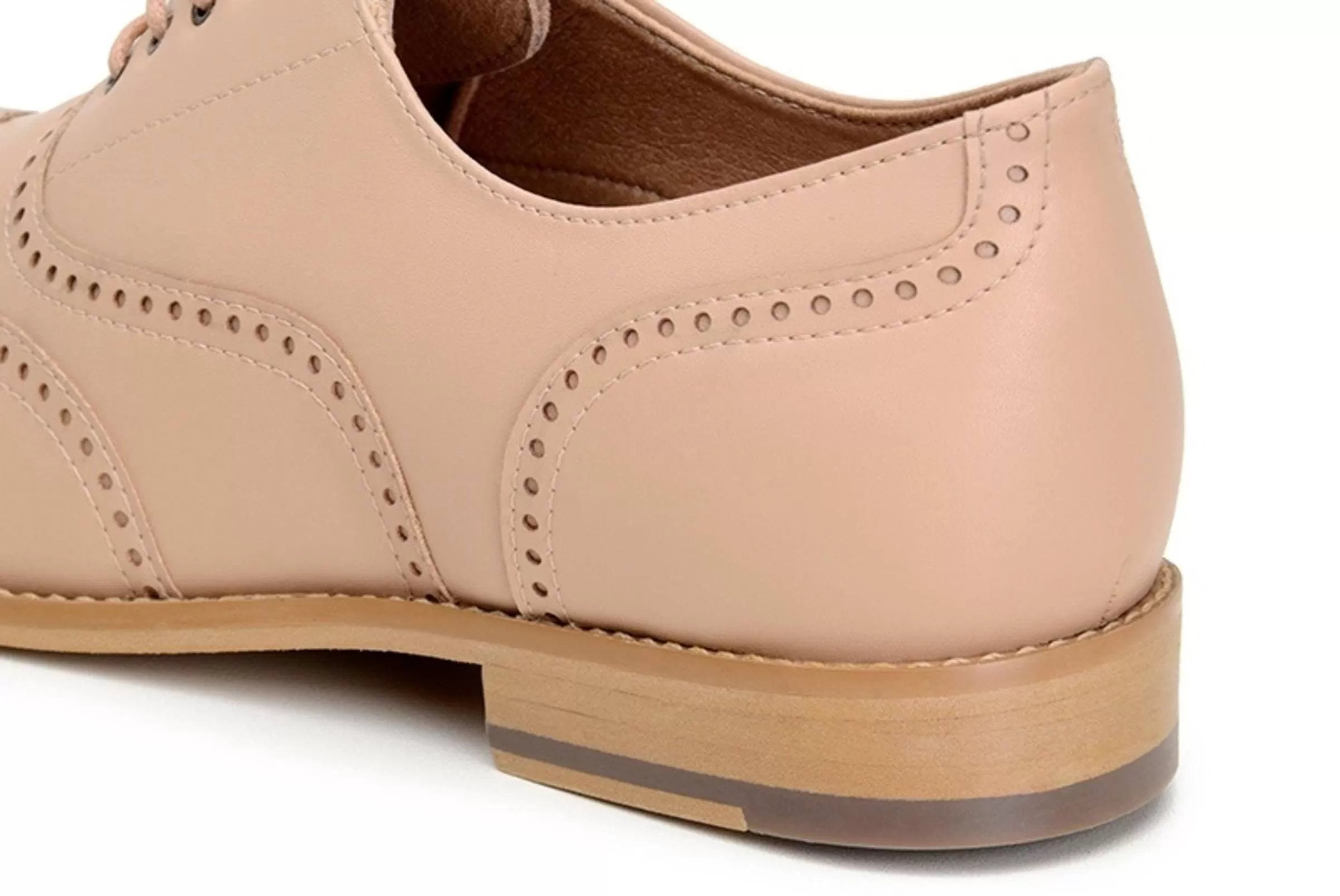 'Elena' Women's Vegan Oxfords by Ahimsa - Beige