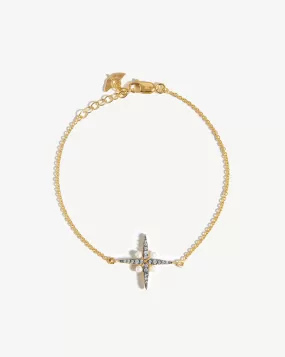 Harris Reed Pearl North Star Bracelet | 18ct Gold Plated Vermeil/Pearl