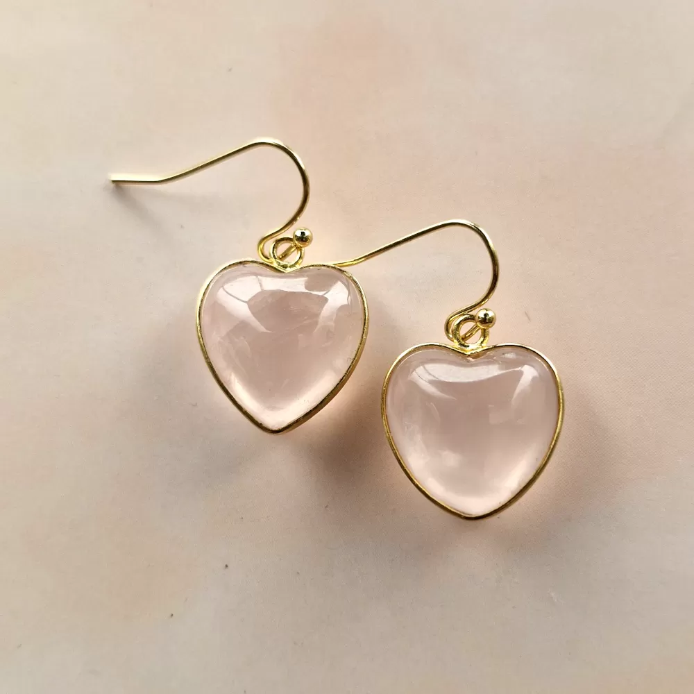 Hearts Single Drop Hook Earrings