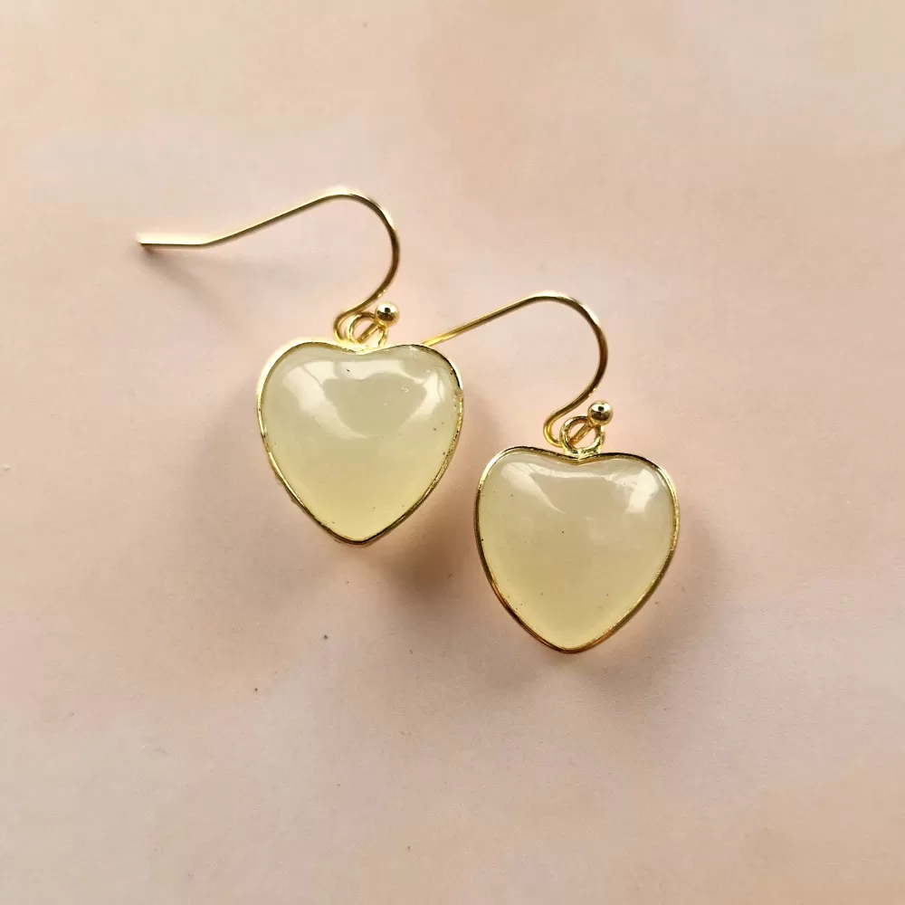 Hearts Single Drop Hook Earrings