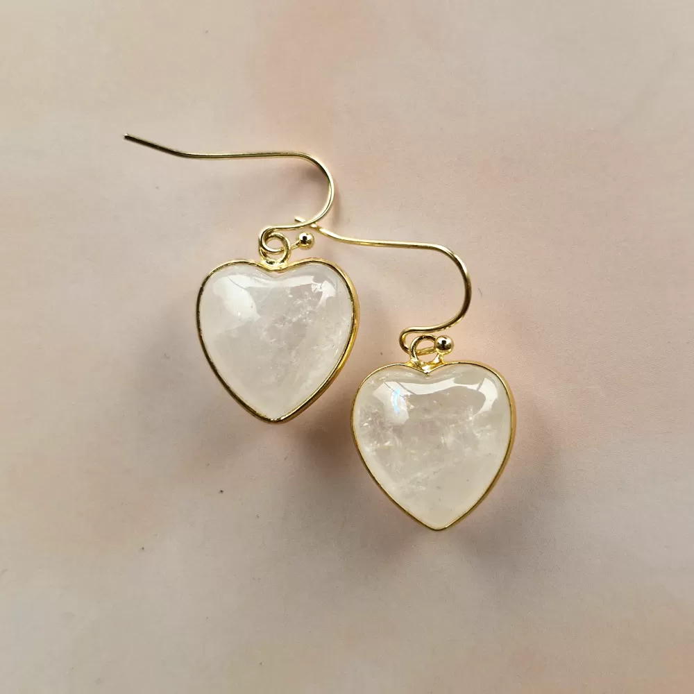 Hearts Single Drop Hook Earrings