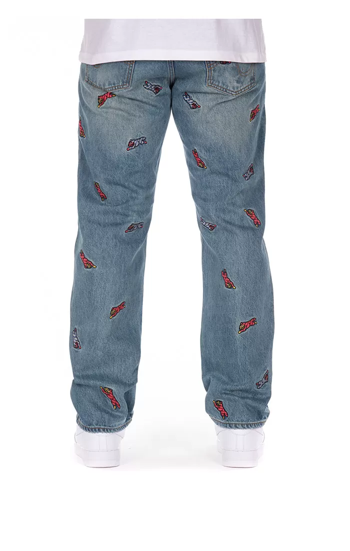 IceCream All Caps Denim - Strawberry Fit