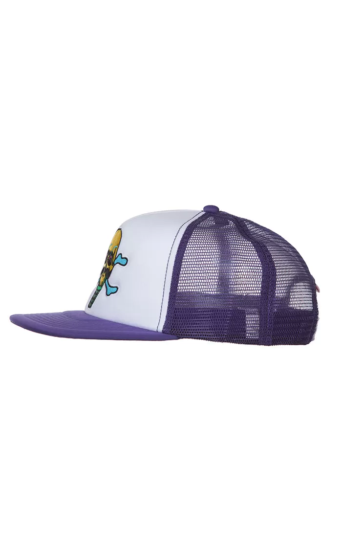 IceCream Skully Mesh Trucker Snapback - Prism Violet