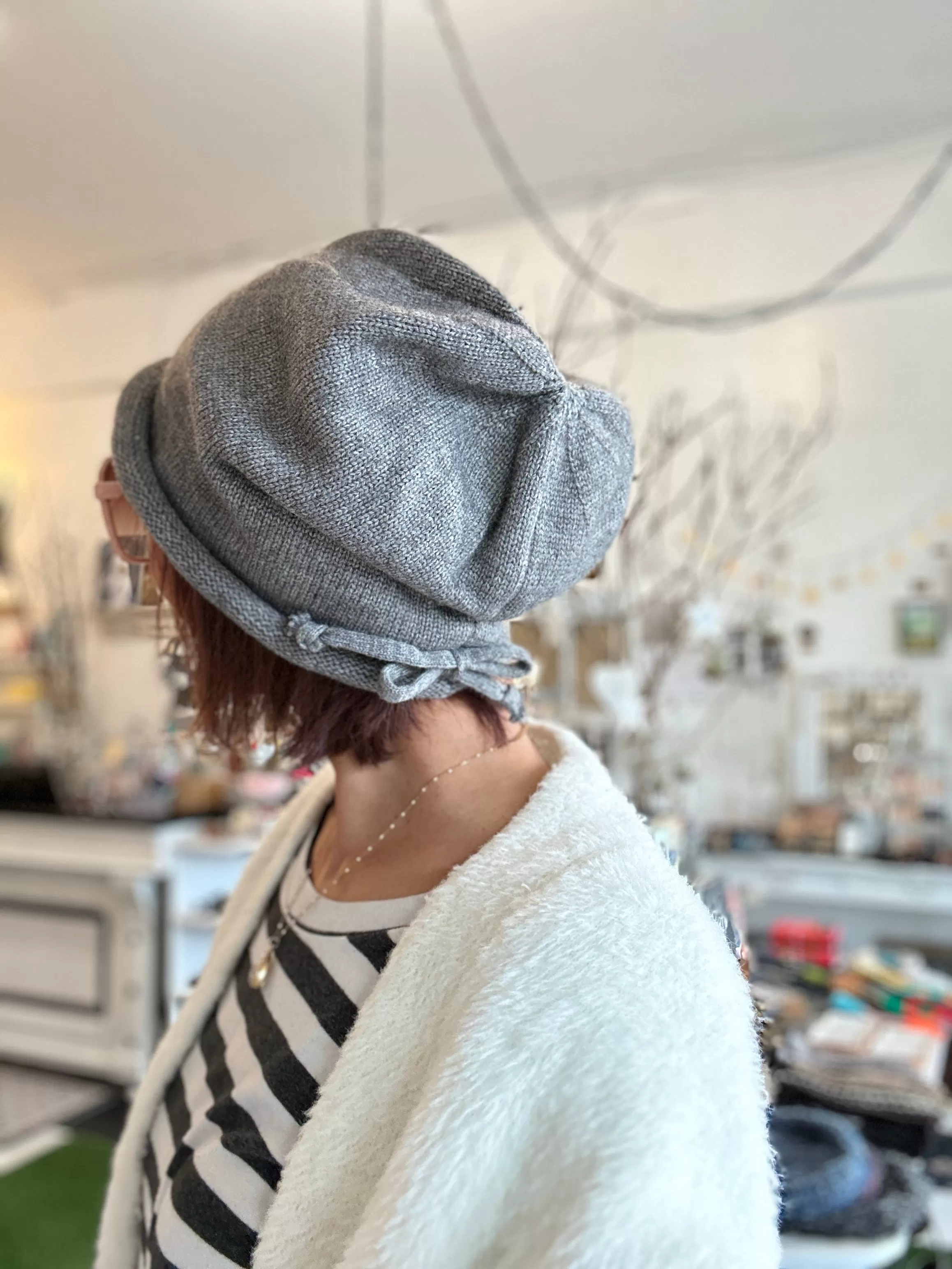 Jane Tie Back Slouchy Beanie