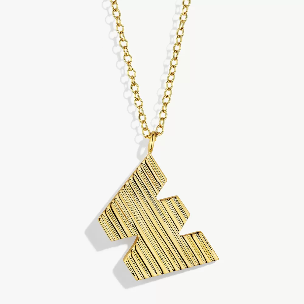 Meta Initial Necklace