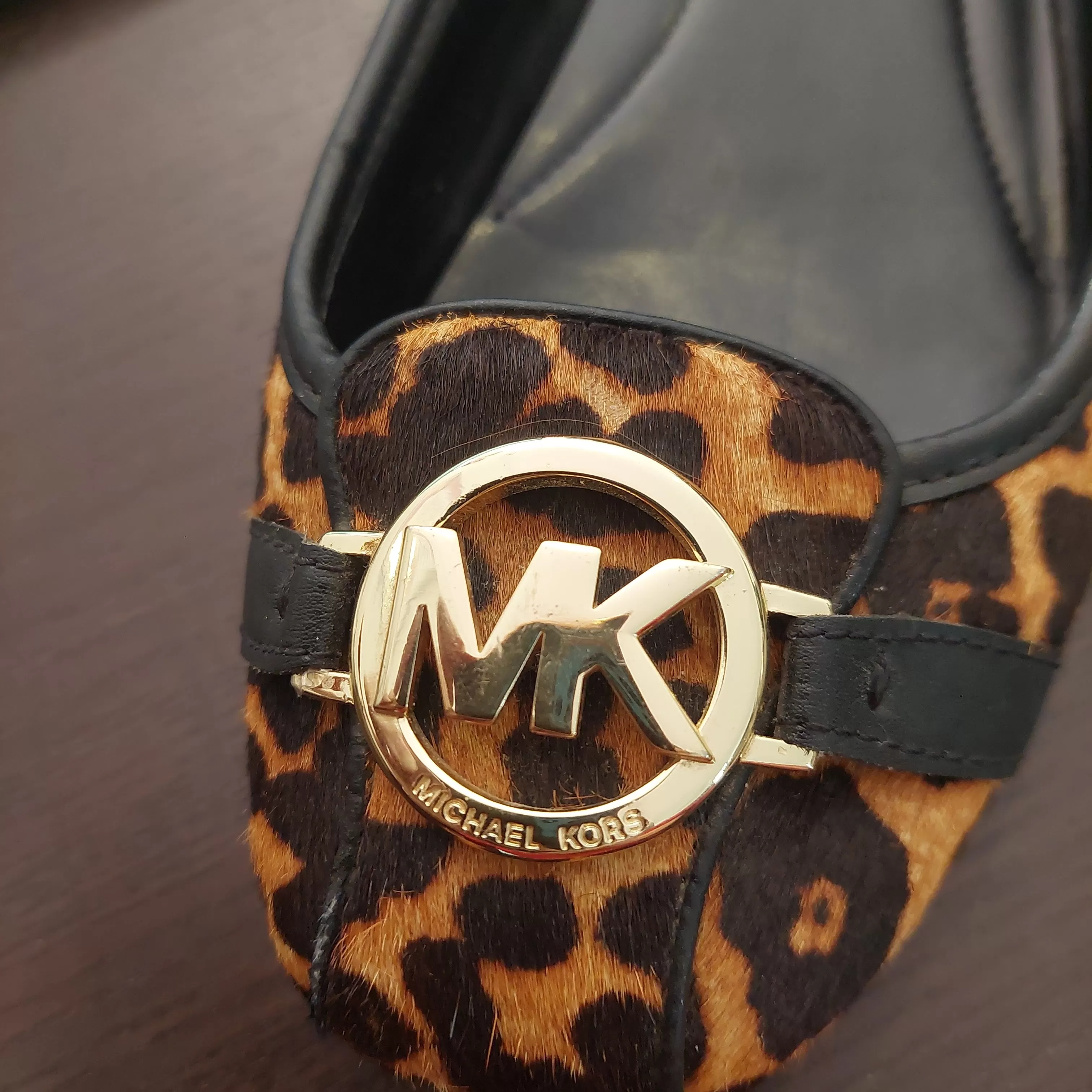 Michael Kors Leopard Print Fulton Loafers | Pre Loved |