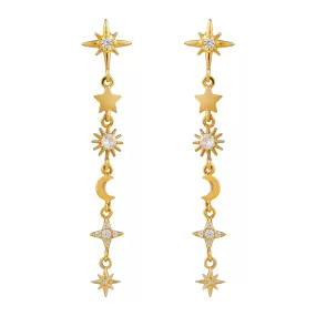 Mixed Celestial Charm Earrings