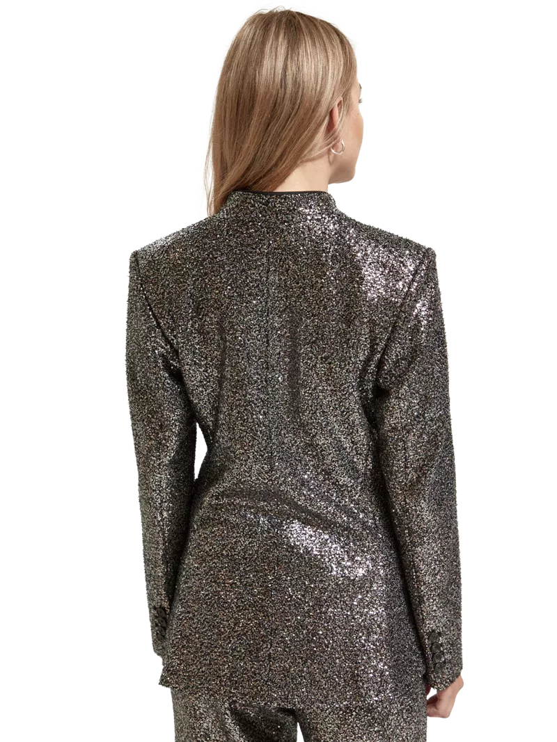 Mixed Sequin Blazer