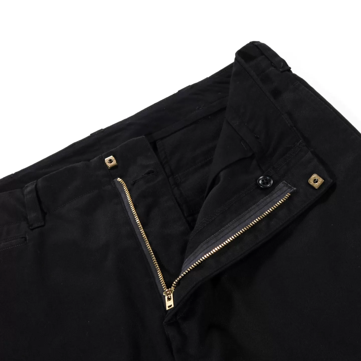 NANAMICA STRAIGHT CHINO PANTS BLACK