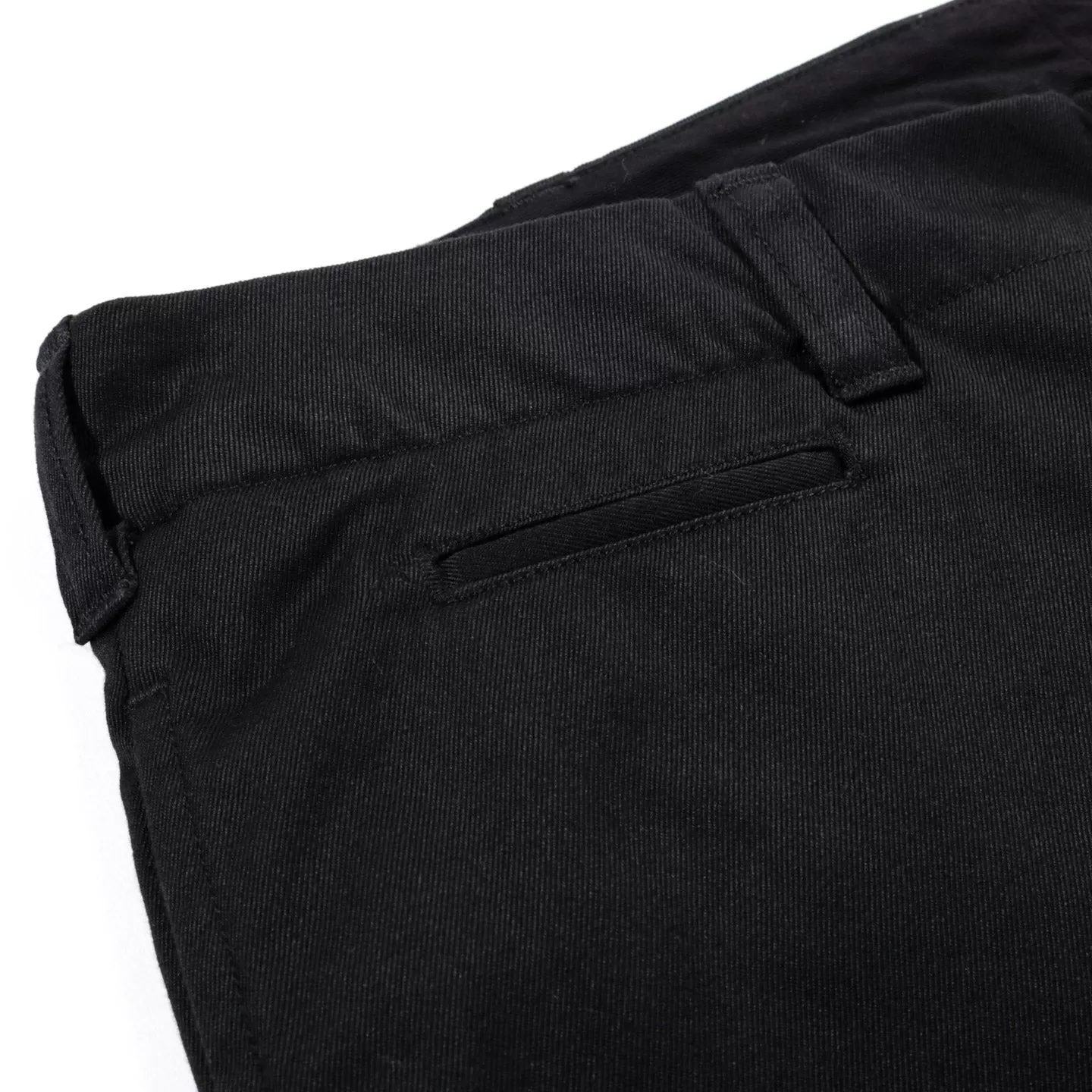 NANAMICA STRAIGHT CHINO PANTS BLACK