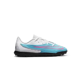 Nike boys' soccer shoe Phantom GX Club TF DD9567-446 white light blue pink