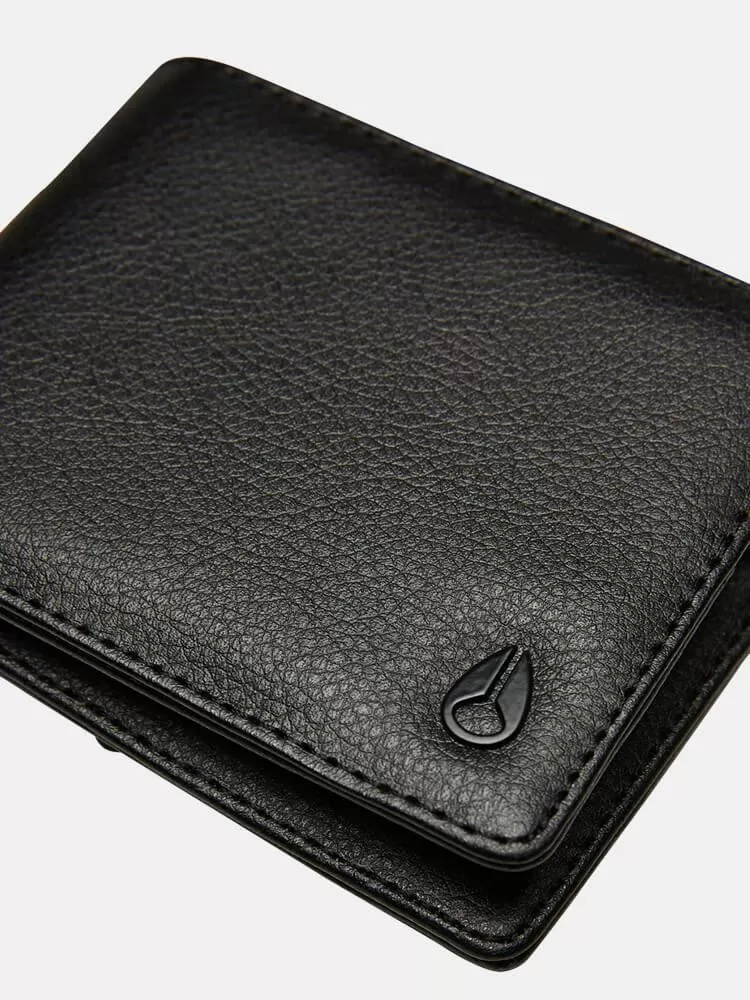 Nixon Cape Vegan Leather Wallet - Black