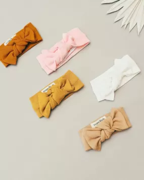 Organic Knot Bow | Mustard