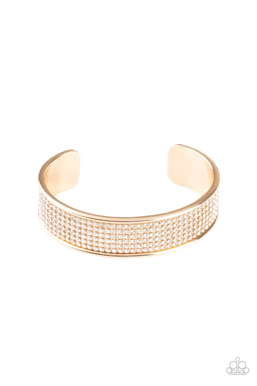 Paparazzi Accessories - Cant Believe Your Ice - Gold Bracelet