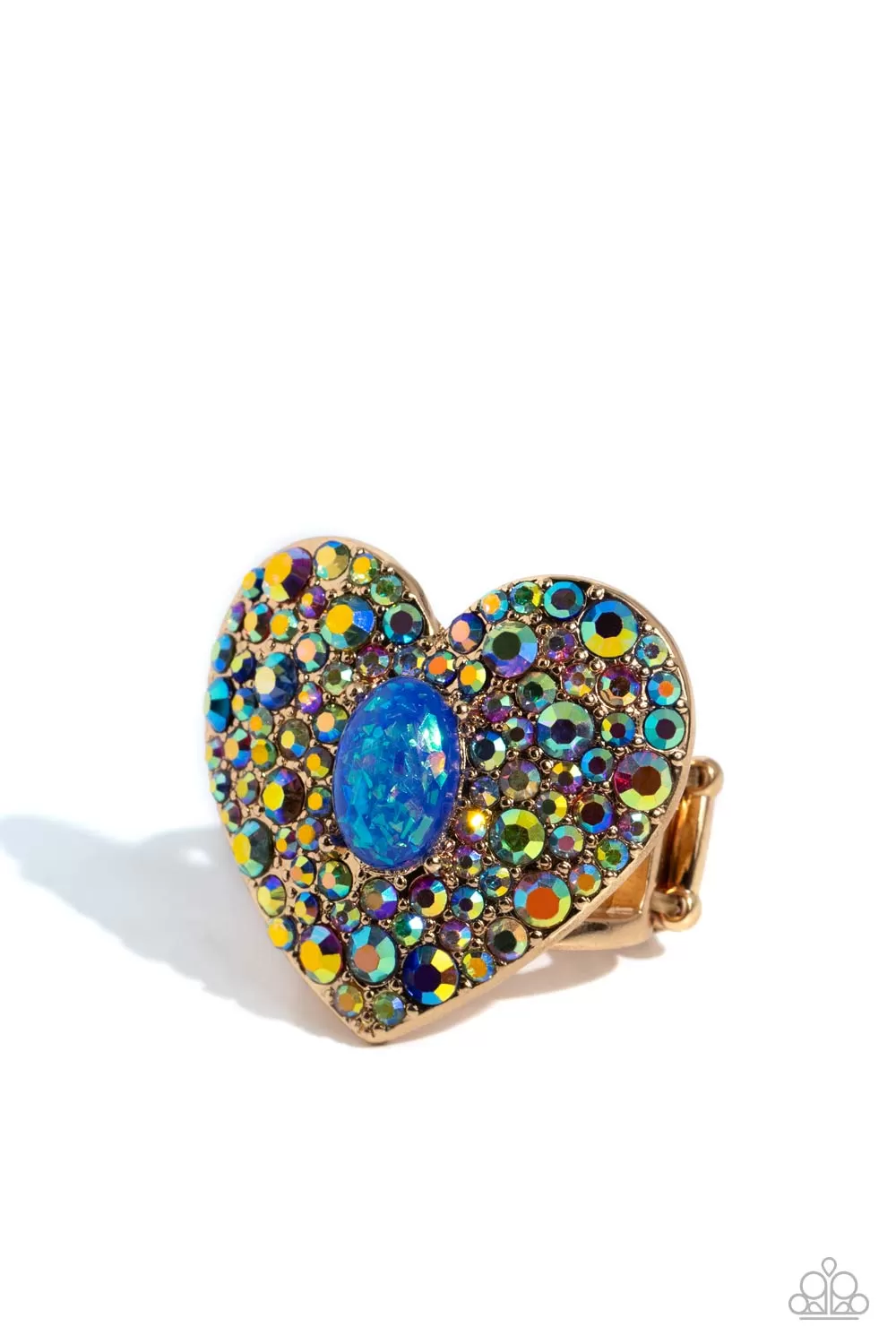 Paparazzi Bejeweled Beau - Blue Ring Life Of Party