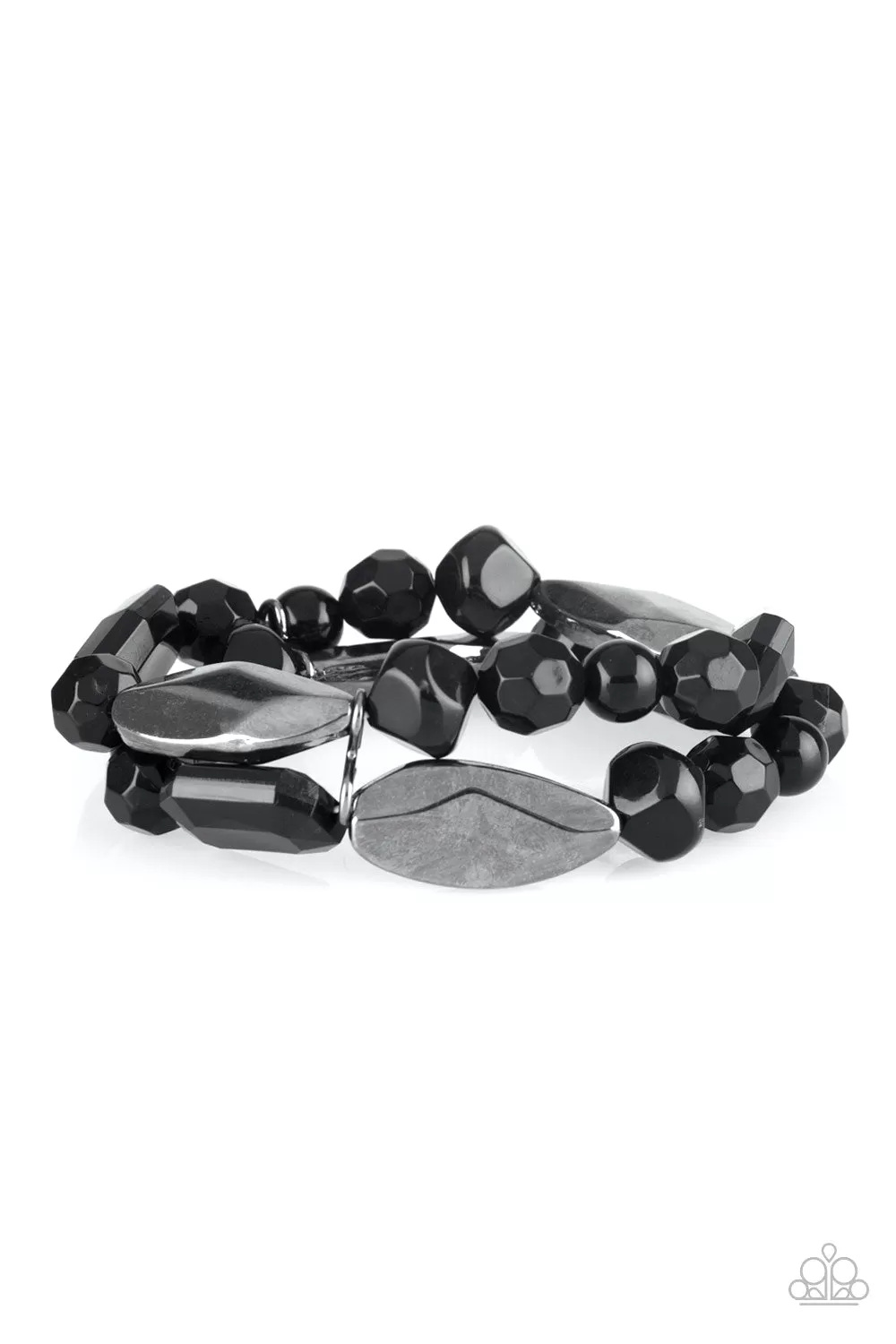 Paparazzi Bracelet ~ Rockin Rock Candy - Black