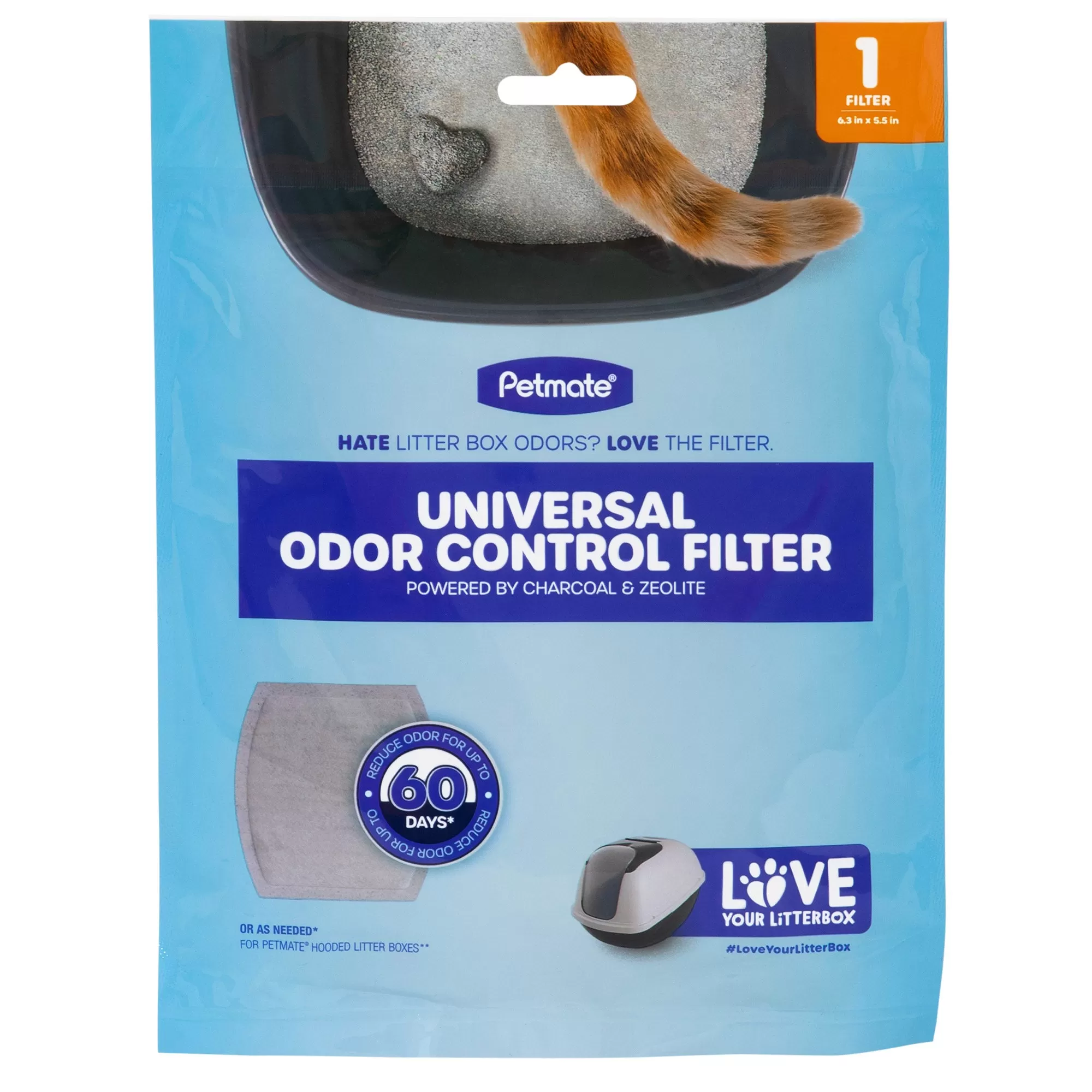 Petmate Zeolite Filter For Large Hooded Cat Litter Pans