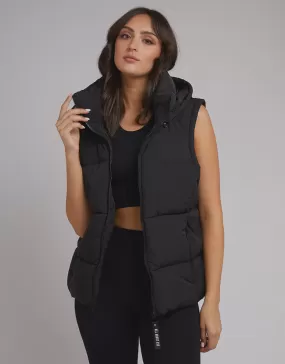 Remi Luxe Puffer Vest Black