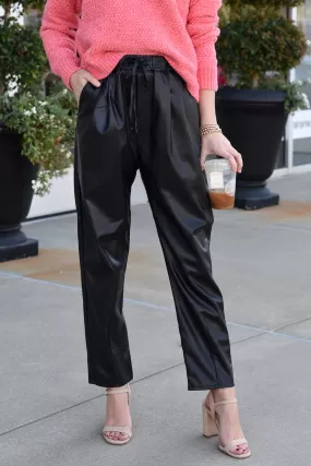 SPICE IT UP FAUX LEATHER PANTS