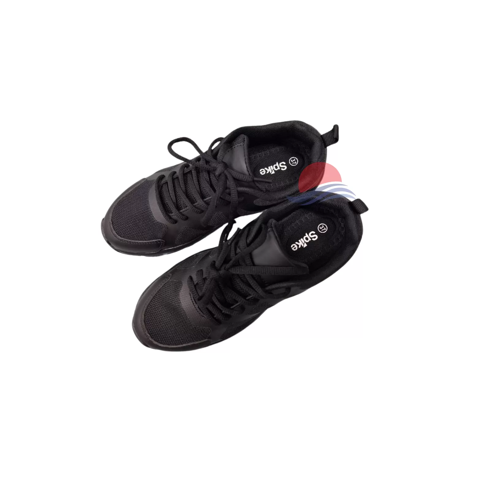 SPIKE Black School Shoes - Lace