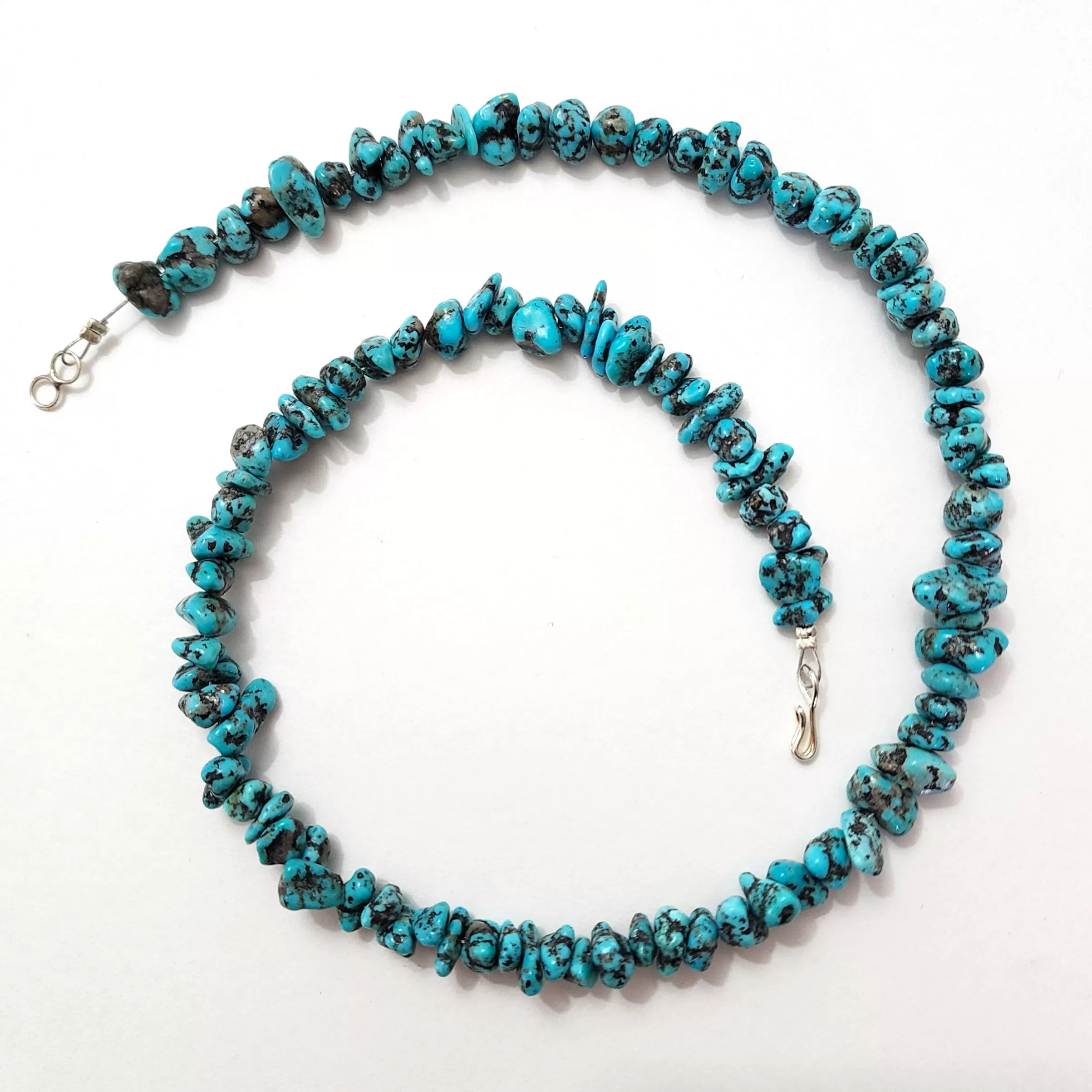 Turquoise Nugget Necklace - 18 Long