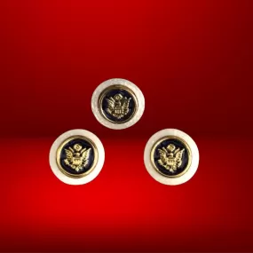 US Great Seal Cufflinks with white border