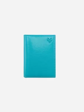 Vegan Leather RFID Protective Bifold Card Holder | Turquoise