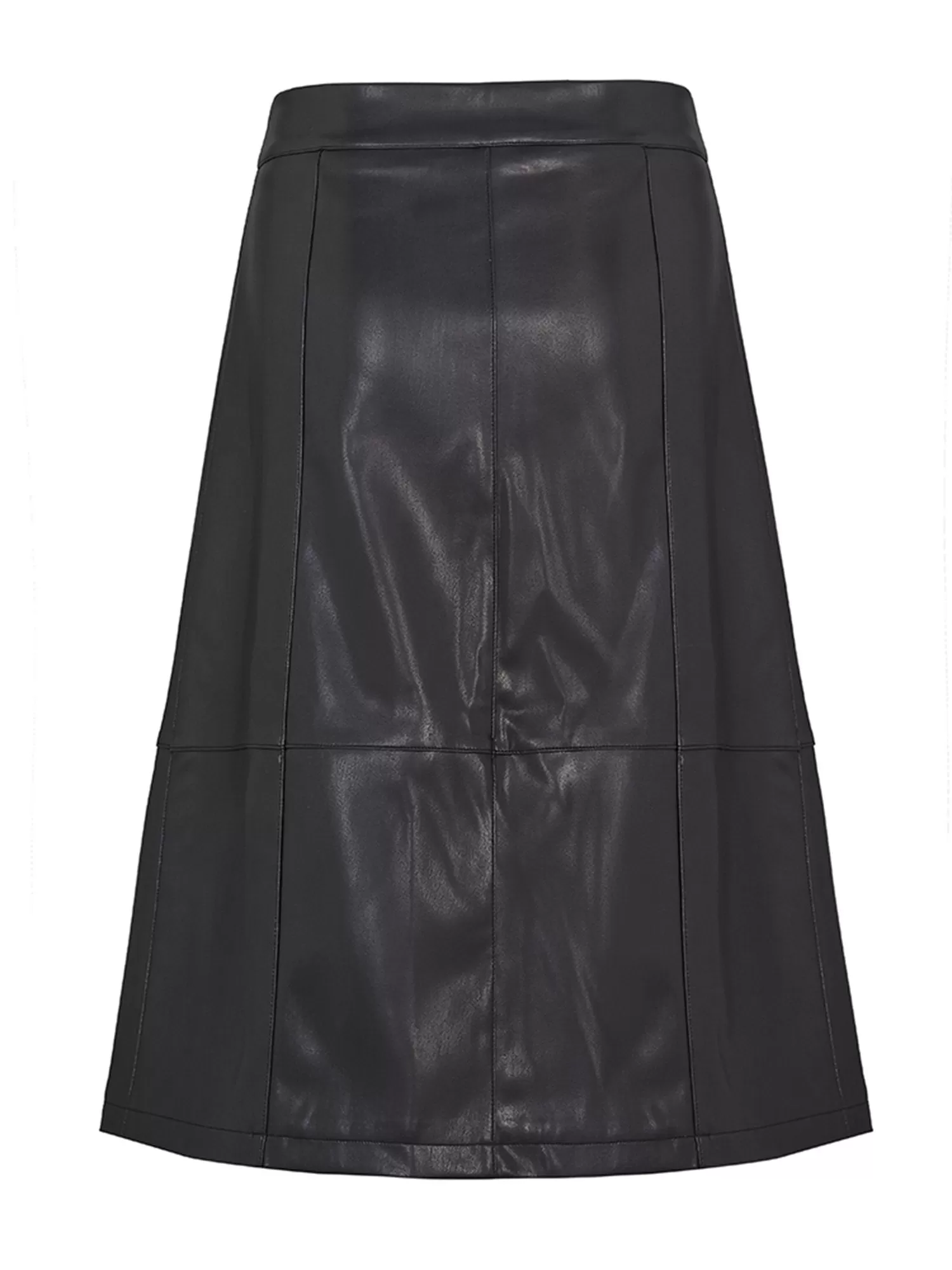 Vegan Leather Wrap Sarong Skirt