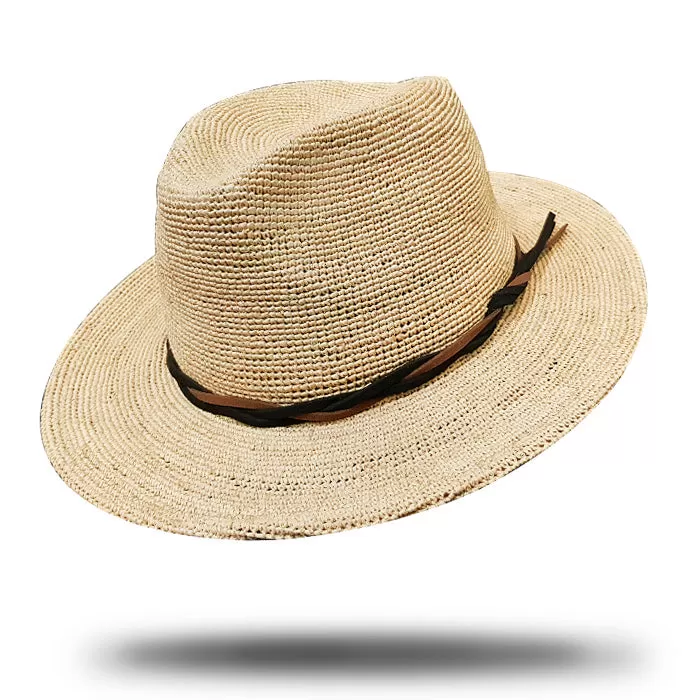 Women's Raffia Fedora-SD052