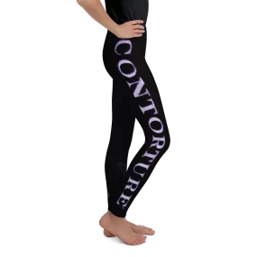 Youth CONTORTURE Leggings: Purple Passion